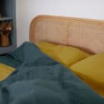 Drap plat en lin lavé